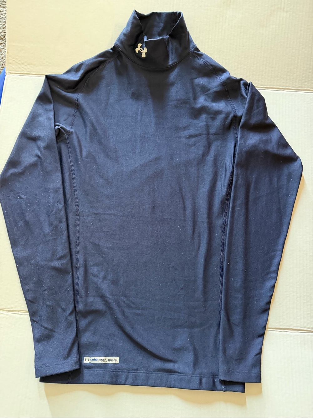 Under Armour Black Long-Sleeve Compression Mock Neck Top